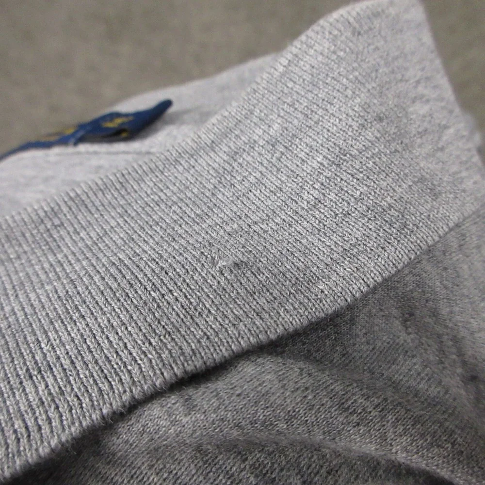 Polo Ralph Lauren Shirt Mens 2XLT‎ Gray Heather Brown Pony Logo Rugby Golf